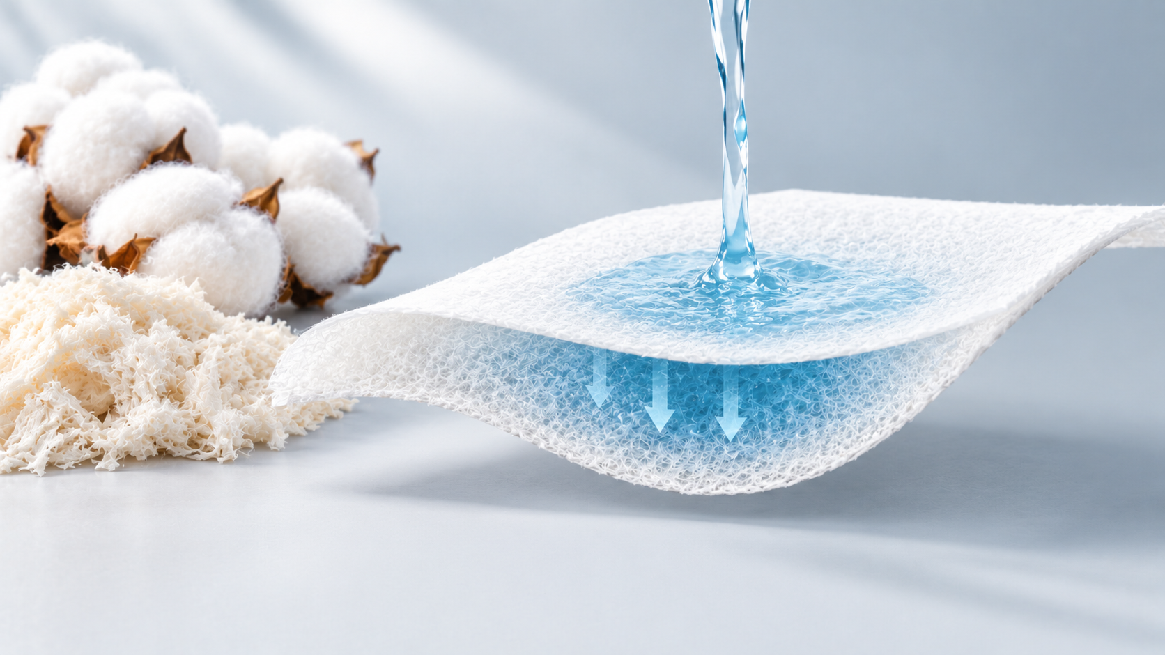 Sustainable Polyester + Viscose Spunlace Nonwoven Manufactured by Elixrr