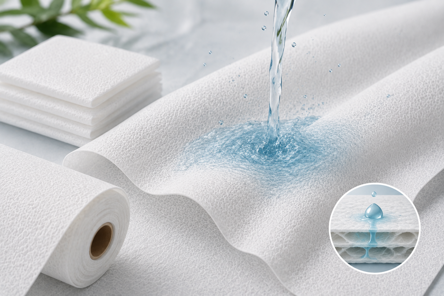 Sustainable Polyester + Viscose Spunlace Nonwoven Manufactured by Elixrr