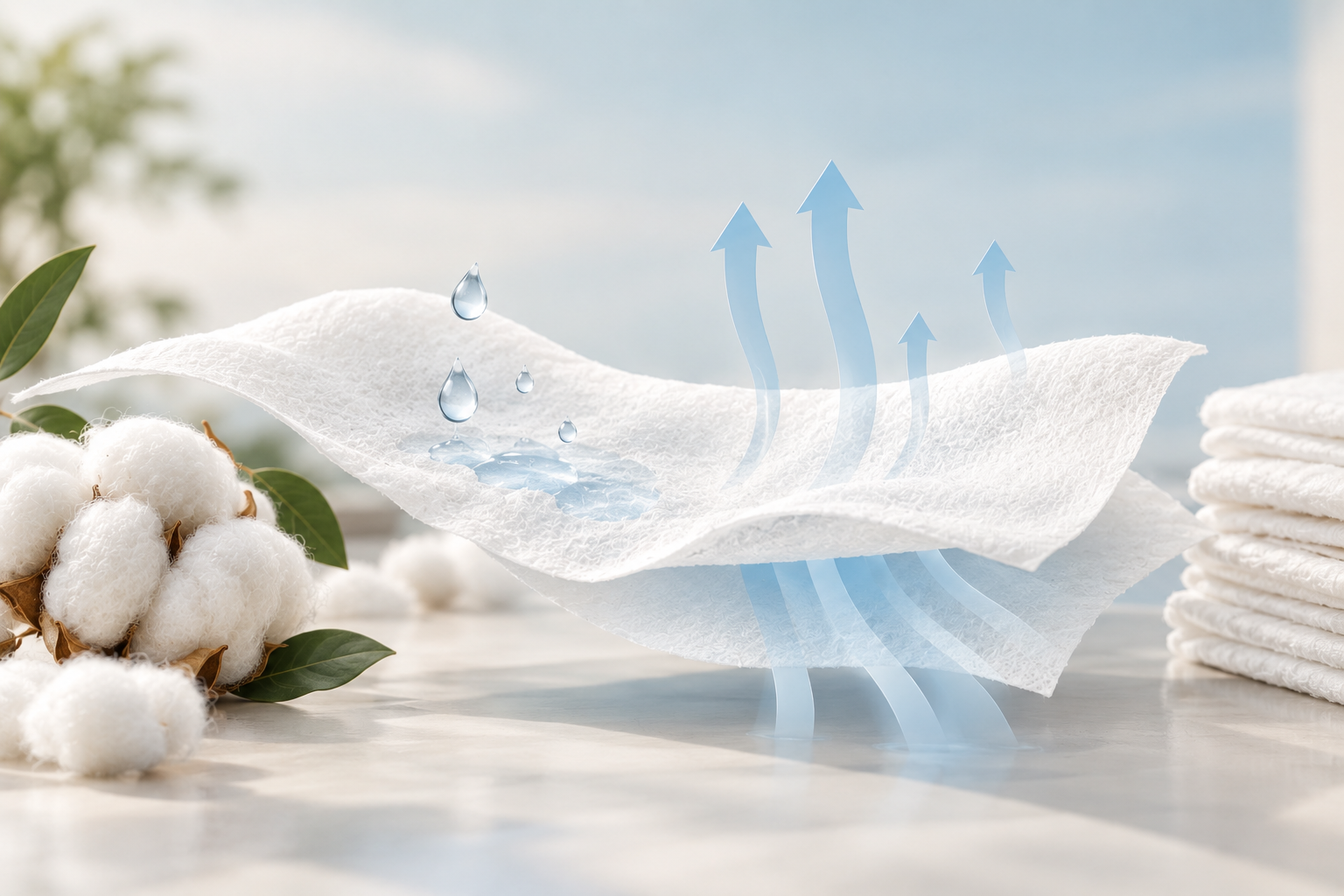 Sustainable Polyester + Viscose Spunlace Nonwoven Manufactured by Elixrr